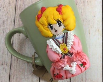 Hello! Lady Lynn mug, Lady Lynn cup, Polymer clay Lady Lynn