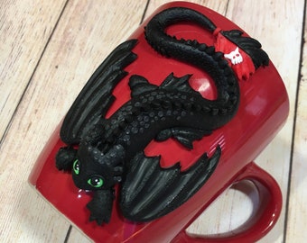 Custom Night Dragon mug, Custom Cup with Night Dragon