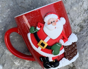 Super Positive Santa Claus, Mug with Santa, Christmas mug, Christmas present