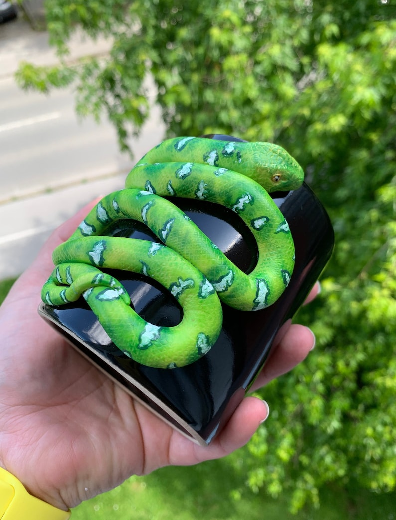Mug with Green Python