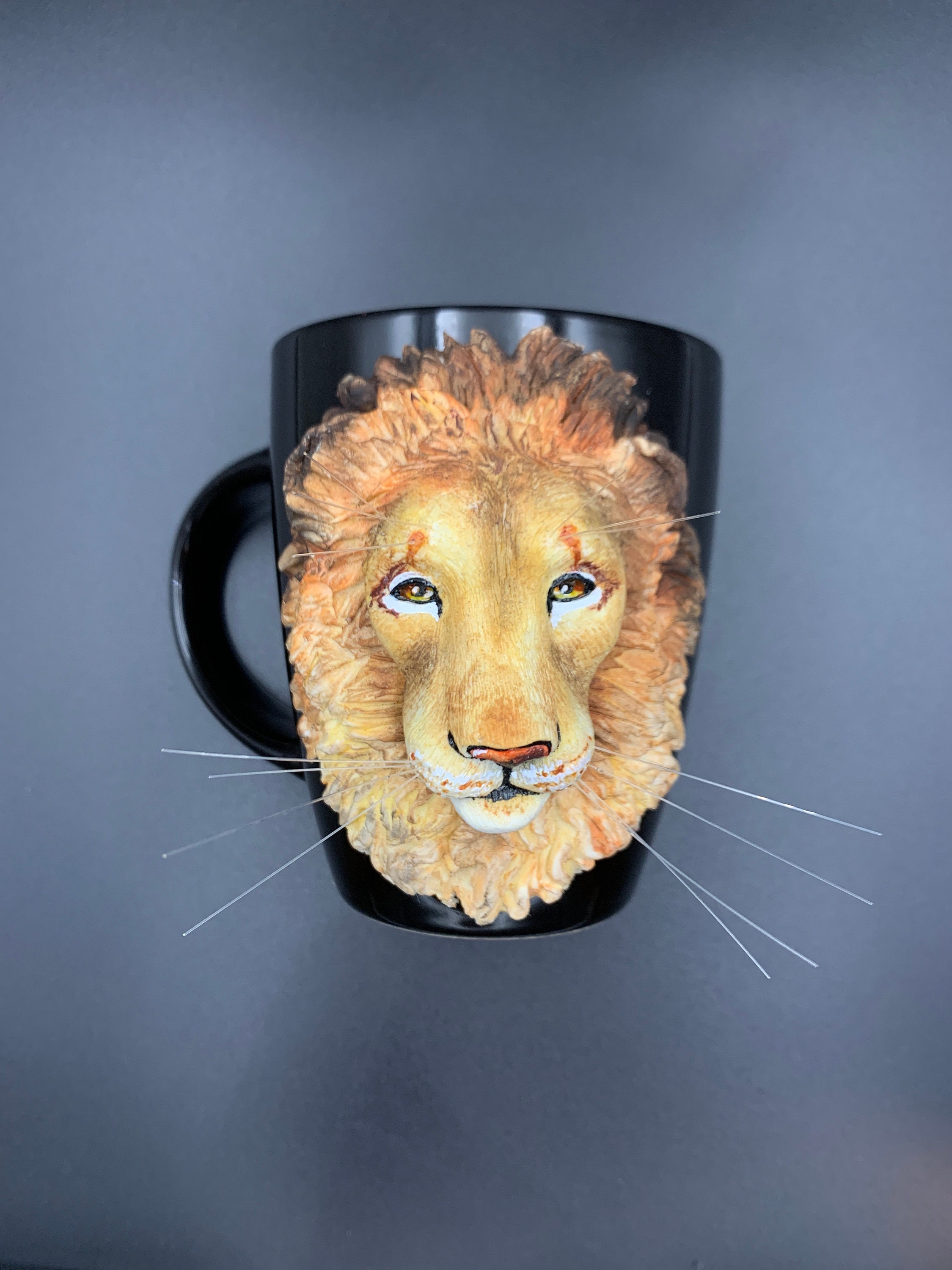 3D Lion Mug Design