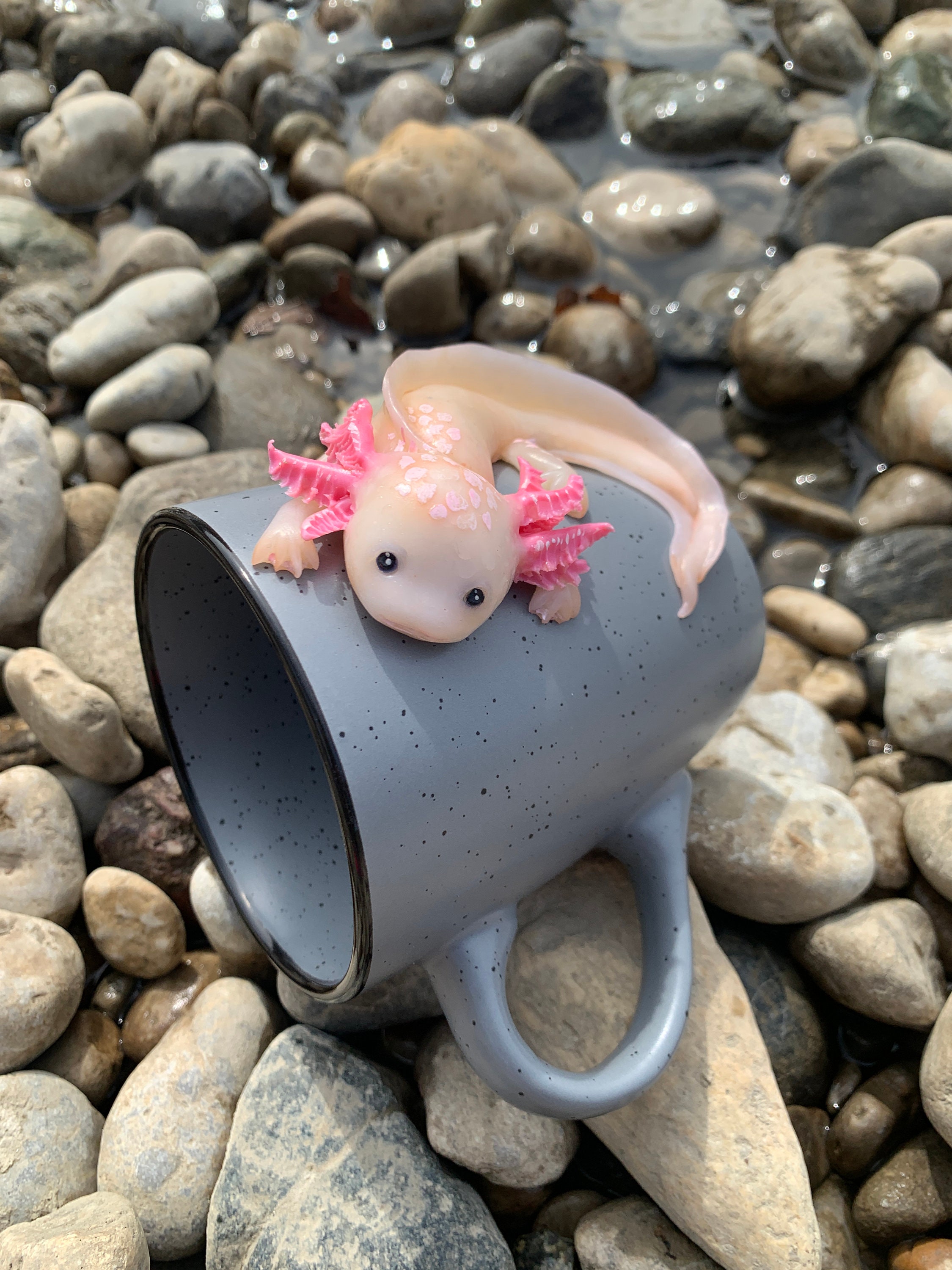 White Axolotl Mug – Amphisbaena Exotics