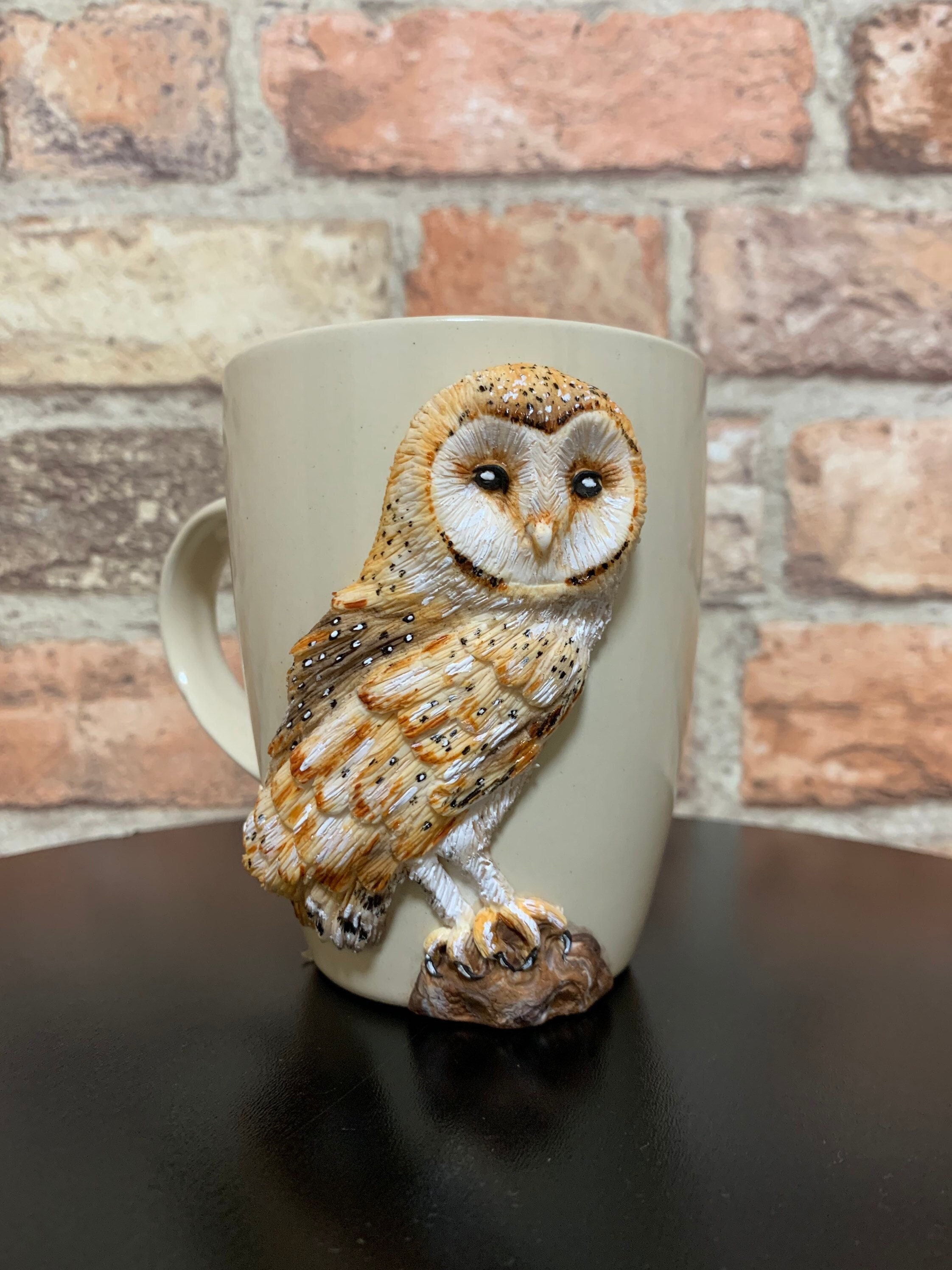 Owl mug, Ornithologist gift, Owl 3d, Owl Art, Cup with Owl, Night owl gift, Owl Art