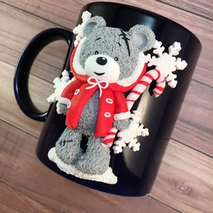 Christmas Bear Teddy Mug Bear Mug Cute Bear Santa Etsy Christmas Bear Teddy Mug Bear Mug Cute Bear Santa Etsy