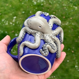 Octopus mug, Mug with Octopus, Devilfish mug