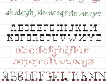 Motif alphabet Halloween et 4 motifs alphabet supplémentaires