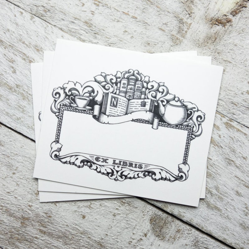 Book Plates Stickers - Etsy
