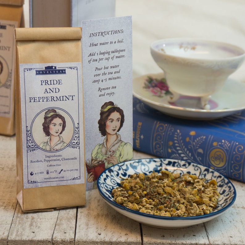 Bookish Tea Sampler Gift Set with Bookmarks Loose Tea image 7