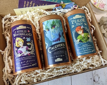 Magic Tea Party Set, Bookish Loose Tea Inspired By Howl's Moving Castle, Alice In Wonderland, Peter Pan, Birthday Gift, Christmas Present