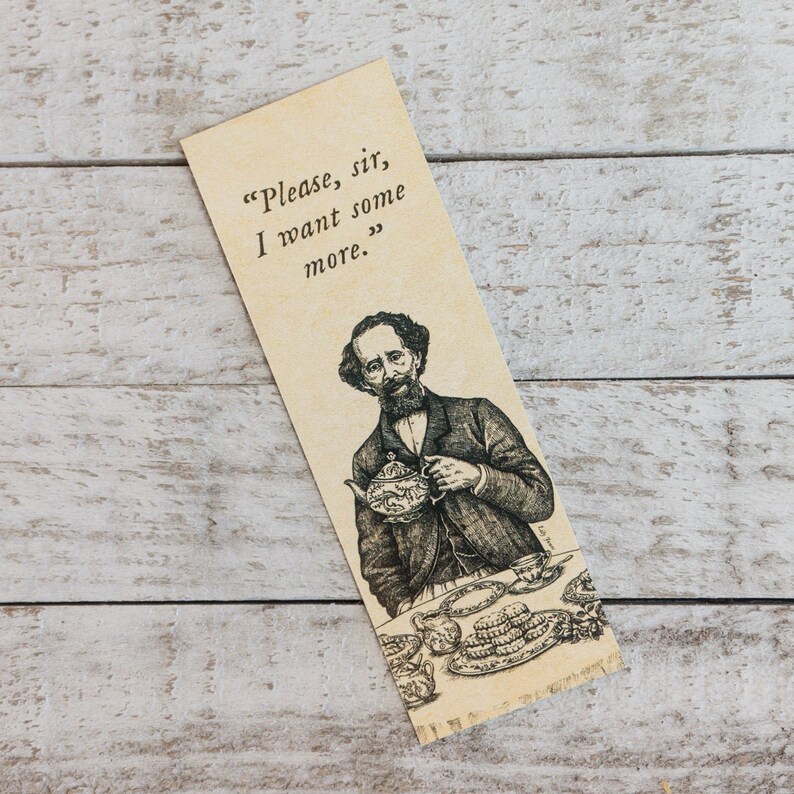 Oliver Twist Loose Tea Tin, Charles Dickens Literary Gift, Victorian Green Tea, Bookish Stocking Stuffer, Librarian Present image 5