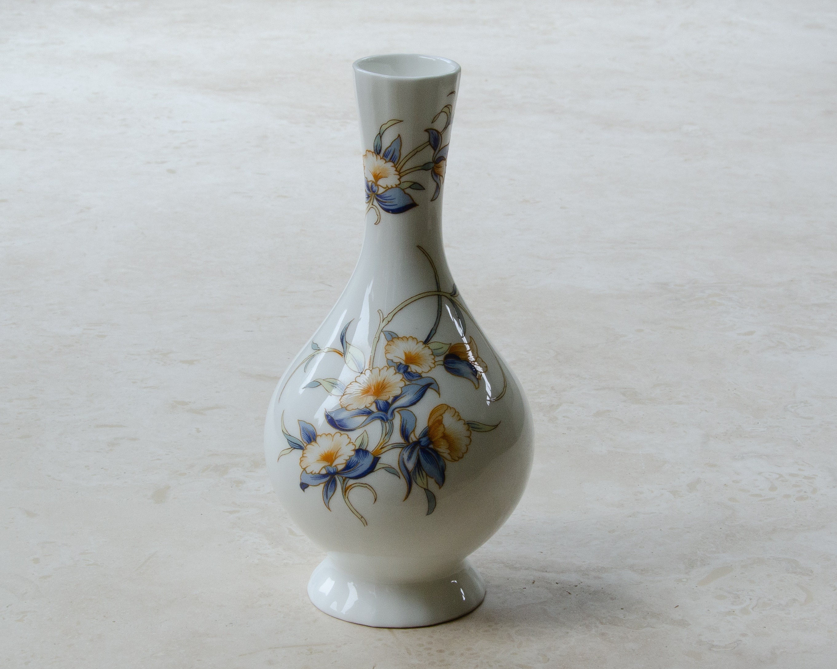 Aynsley Just Orchids Fine Bone China Vase Etsy España