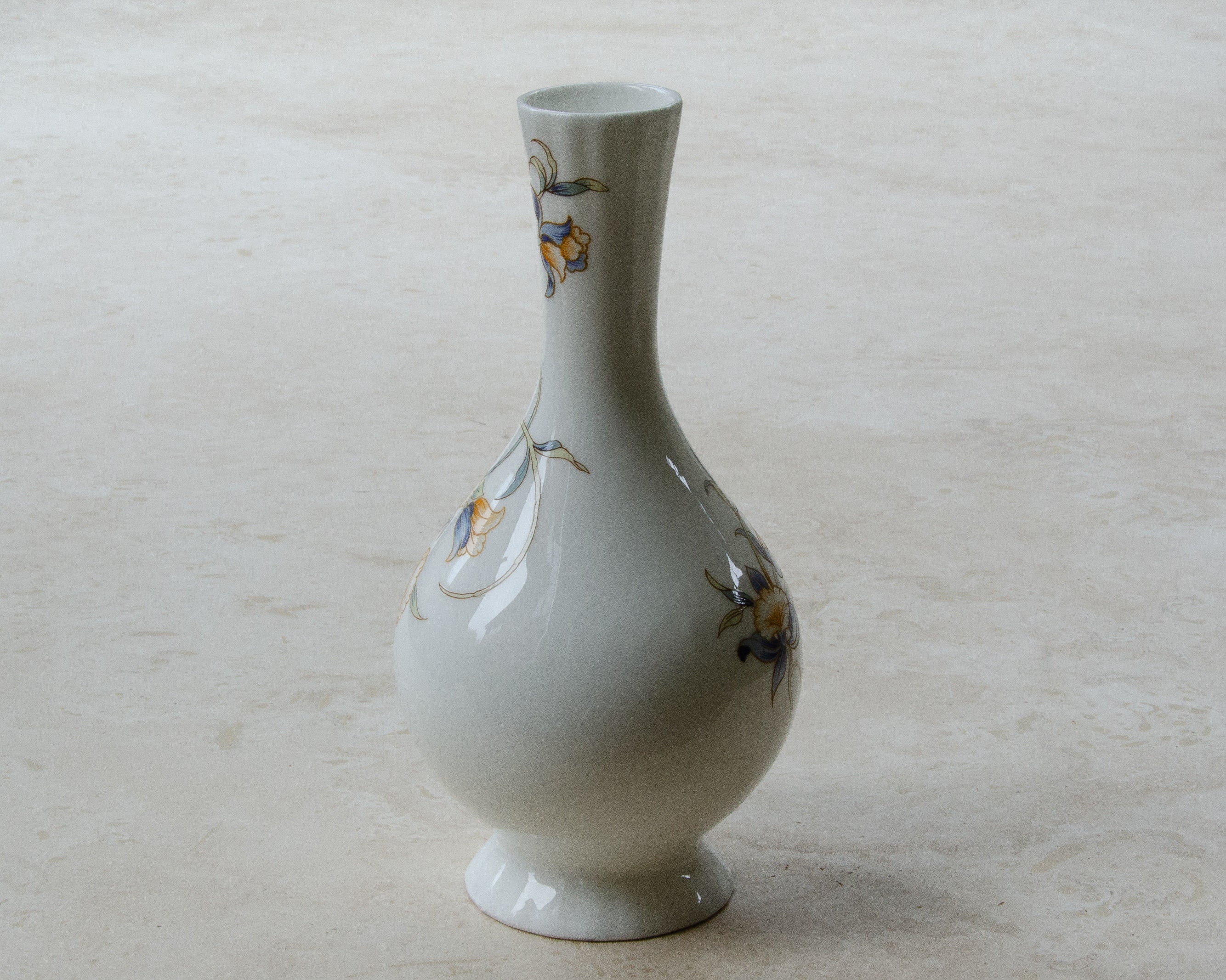 Aynsley Just Orchids Fine Bone China Vase Etsy España