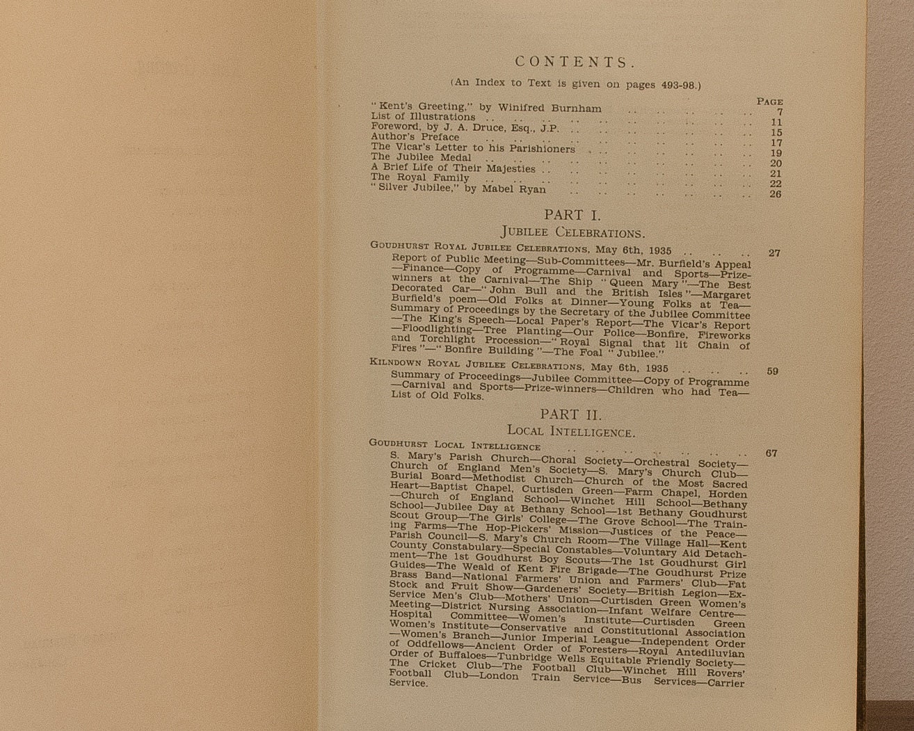 1935 Edition of The Goudhurst Jubilee Book by Alfred W. Tiffin Etsy