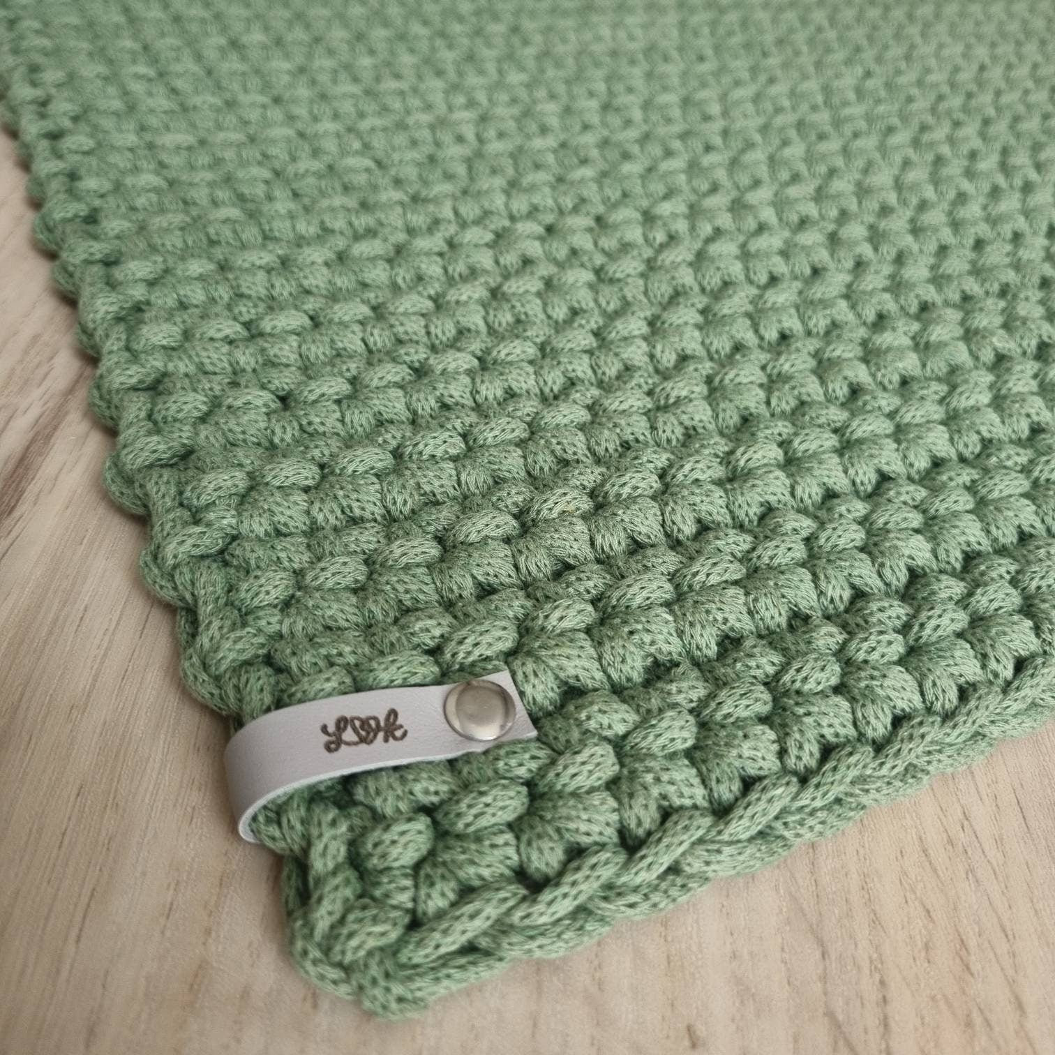 洗えるリサイクルコットン100%のかぎ針編みの手作り玄関マット - Etsy 日本