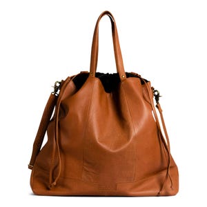MUUD Lofoten XL Handmade Project Bag Knitting Bag made of Leather / Shopper
