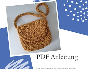 PDF instructions crocheted shoulder bag