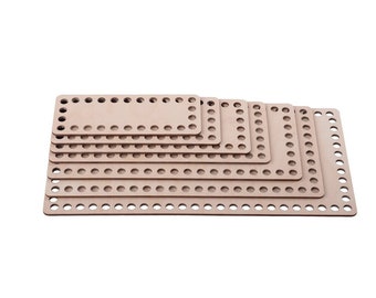 Basket bottom crochet bottom wooden bottom for crochet basket birch wood rectangle narrow