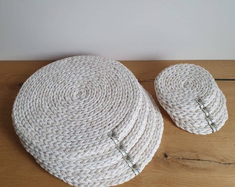 Placemats Placemats Coasters Round Crocheted Table Mats Place Mats