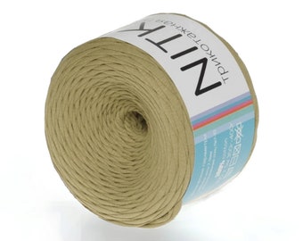 Premium textile yarn 100% cotton 1A quality 50 meter roll always constant width jersey ribbon jersey yarn