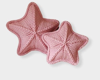 Decorative cushion star made from recycled cotton