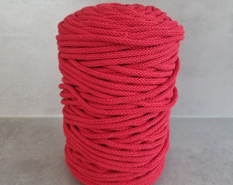 Cotton cord 6 mm for crocheting, knitting and macrame