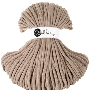Bobbiny Jumbo 9 mm Cotton Cord Cotton cord 100% recycled 100 m