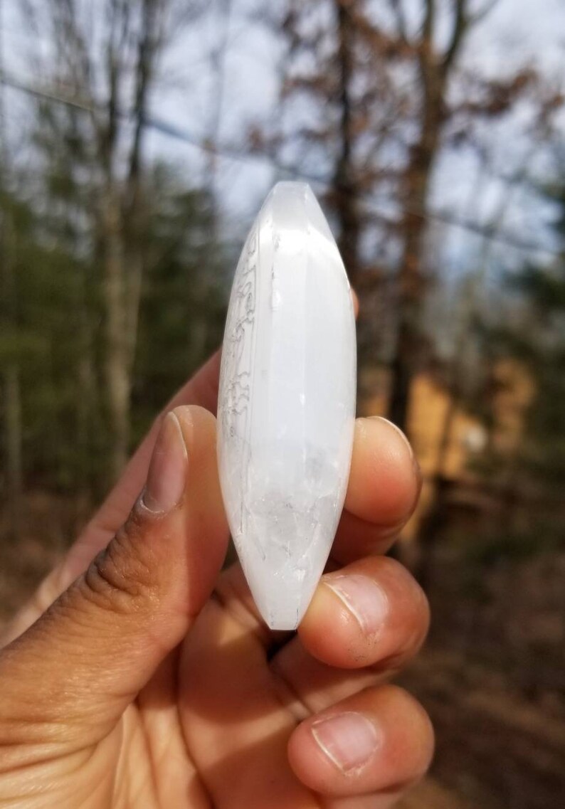 Tree of Life Selenite Palmstone