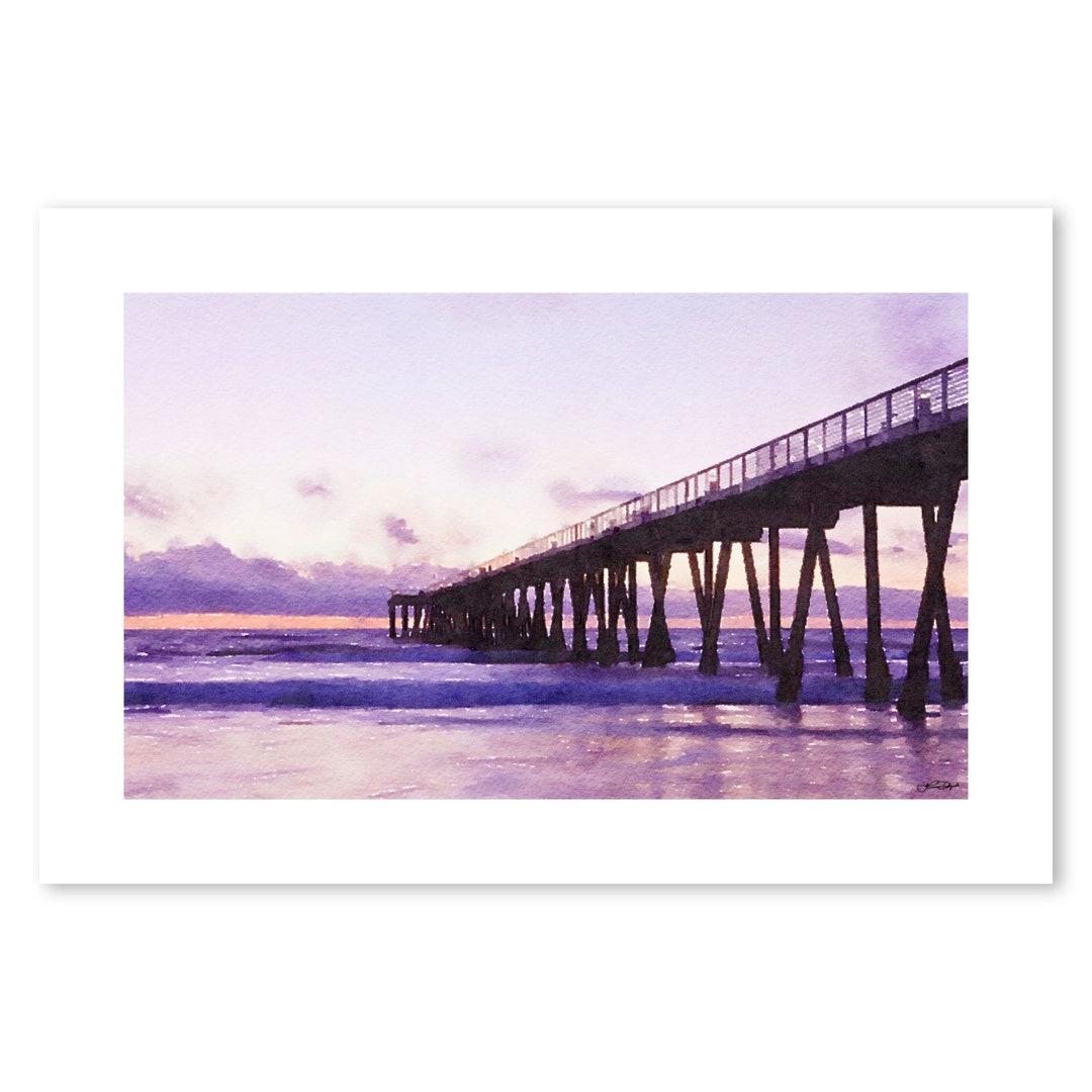 Hermosa Beach Art Coastal Decor Beach House Gifts 2nd Etsy