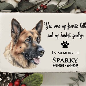 Personalized Pet Memorial Garden Stone, pet grave marker, dog headstone, pet memorial stone, pet loss gift, dog memorial, dog tombstone,