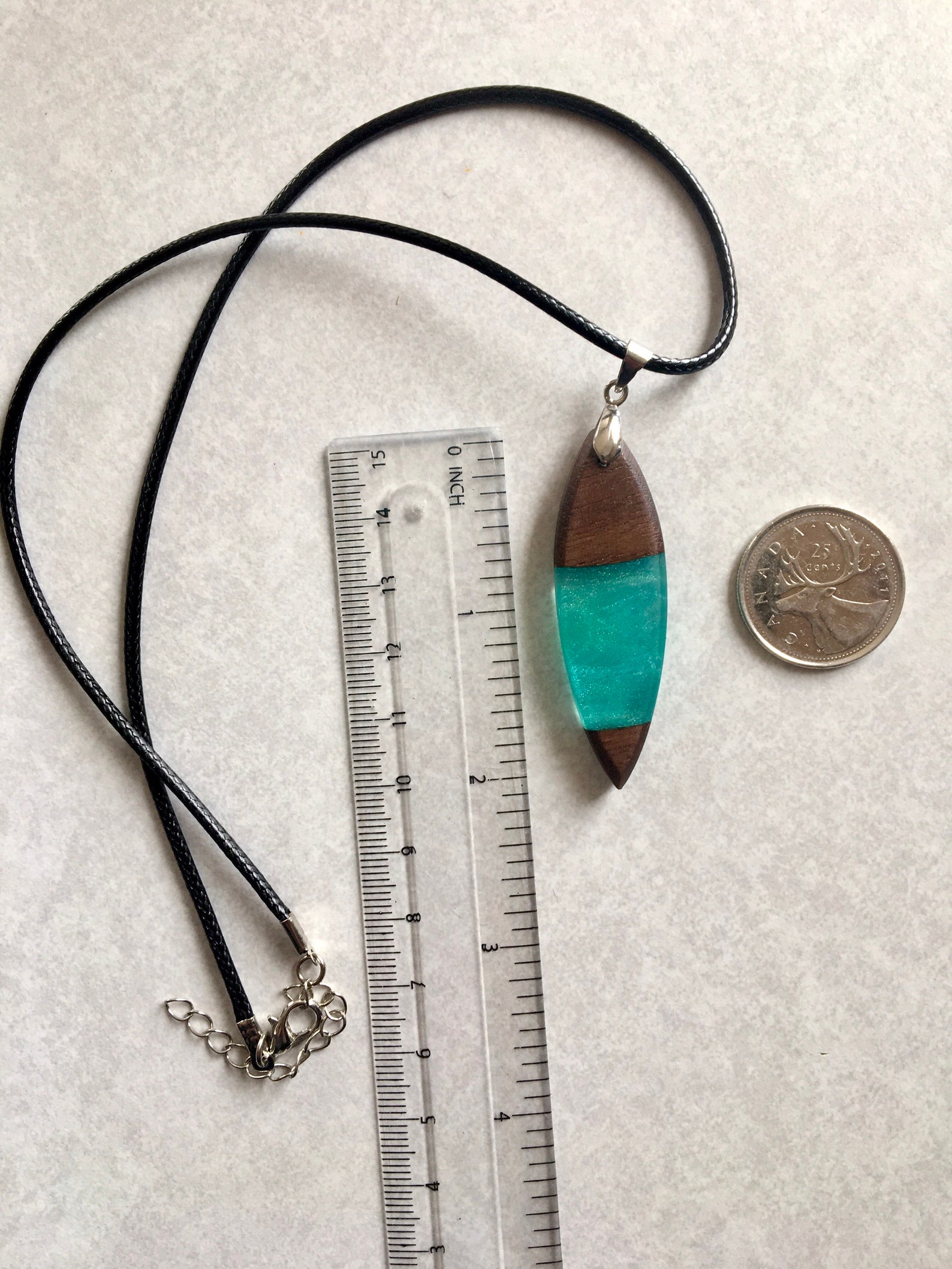 Wood and resin surfboard necklace beachy necklace surfer Etsy