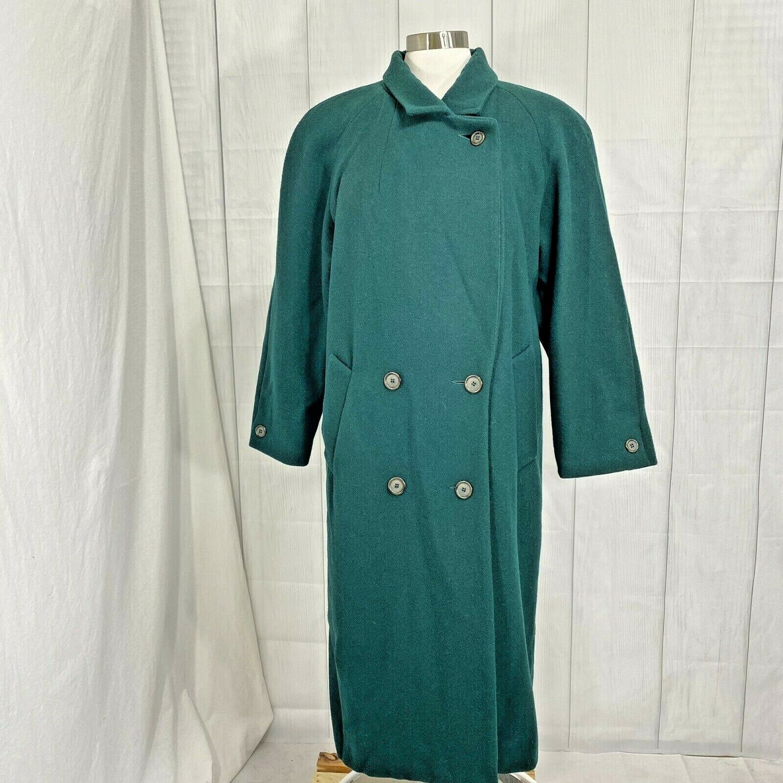 Donnybrook Womens 10P Vintage Coat Green Wool Long Ukraine | Etsy