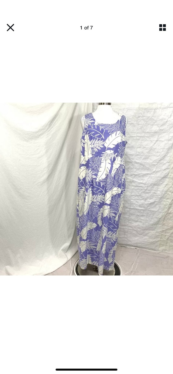 Vintage Hilo Hattie Hawaiian maxi dress 2X