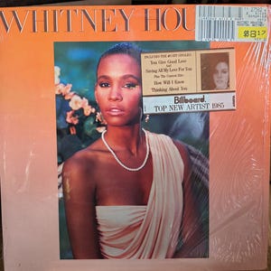 Whitney Houston zelfgeschreven eerste druk vintage vinylplaat/album/lp '85 NM