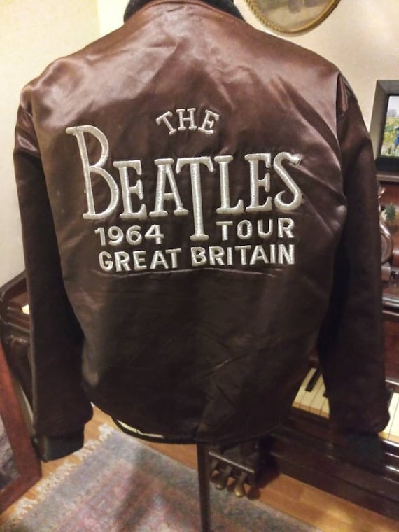 The Beatles Embroidered 1964 Tour Great Britain Black… - Gem