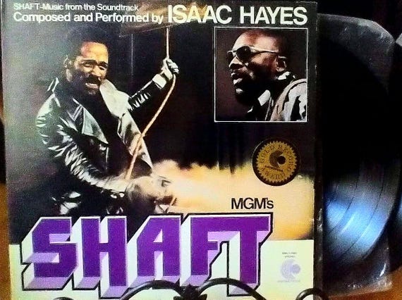Isaac Hayes Shaft Soundtrack First Press Vintage Double Vinyl