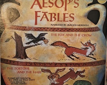 Aesops Fables First Press Vintage Vinyl Record/Album/LP '60s NM