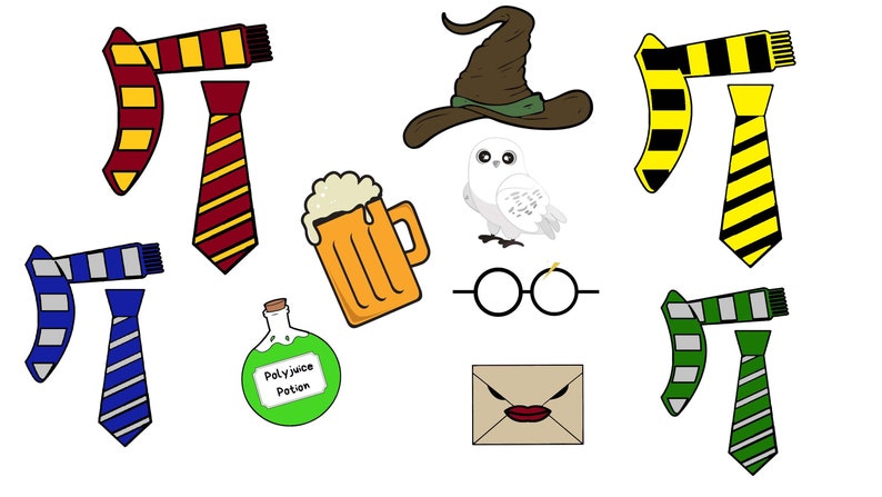 Harry Potter Photobooth Printable Props Instant Download | Etsy