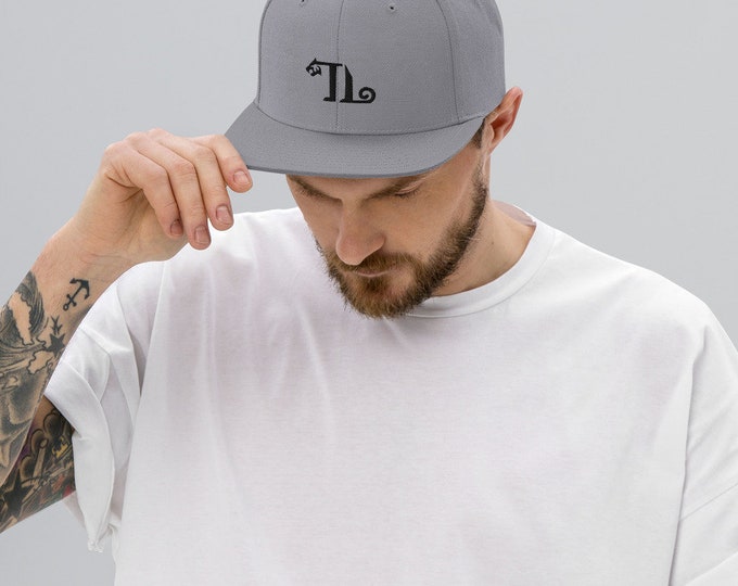 TygerLadi Black Logo Snapback Hat