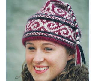 Swirls Hat ~ Knitted Pattern ~ PDF Download