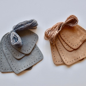 Suede Two Piece Slipper Bottoms