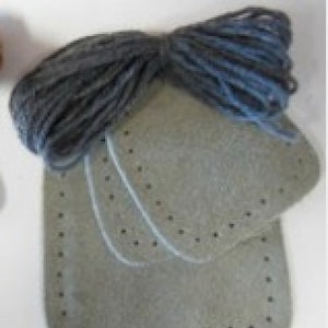 Suede Two Piece Slipper Bottoms image 3
