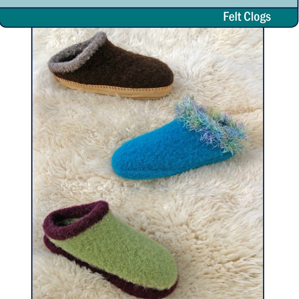 Felt Clogs ~ Knitting Pattern ~ PDF Download