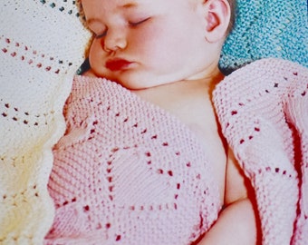 Easy Knit Baby Blankets - Collection 2 ~ Knitting Pattern ~ PDF Download