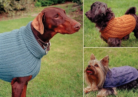 Knitted dog coat patterns australia sales