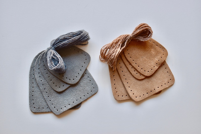 Suede Two Piece Slipper Bottoms image 1