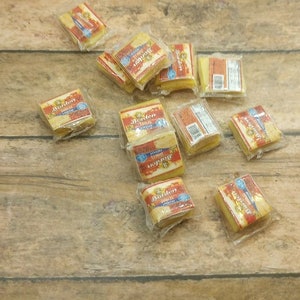 miniature cheese, cheese packs, dollhouse kitchen, 1:12 scale tiny food, miniature groceries, realistic food