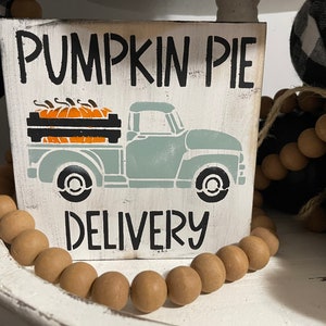 Fall Signs, Farmhouse, pumpkin patch, vintage truck, tiered tray, shelf sitter