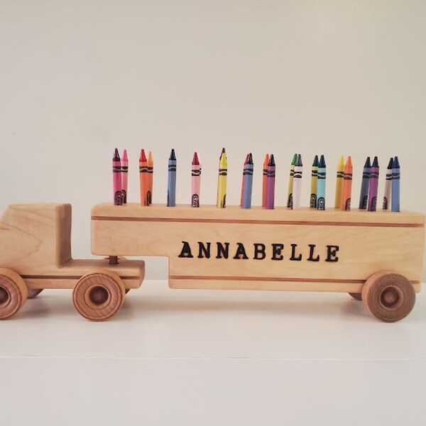 Wood Crayon Holder Etsy