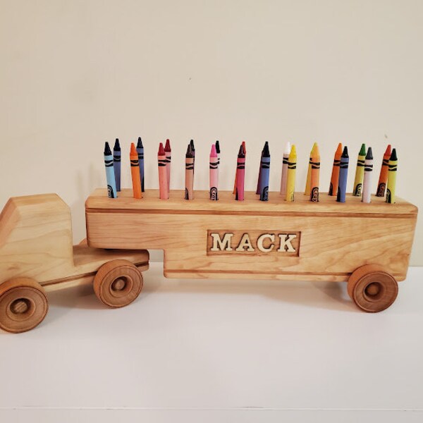 Wood Crayon Holder Etsy