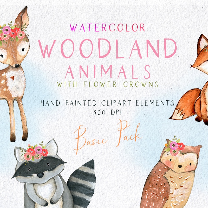 Woodland Animals - Etsy